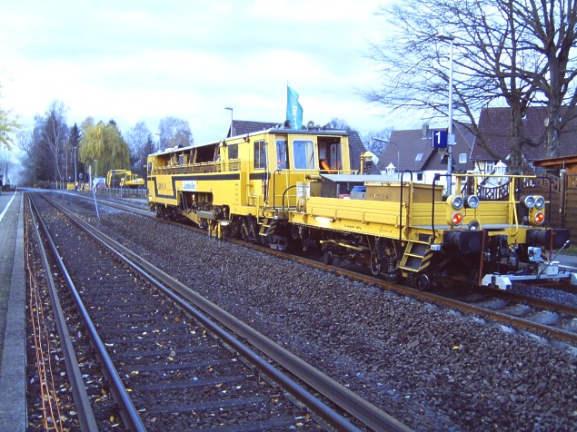 Bauarbeiten Bahnhof Hattorf am Harz November 2008
