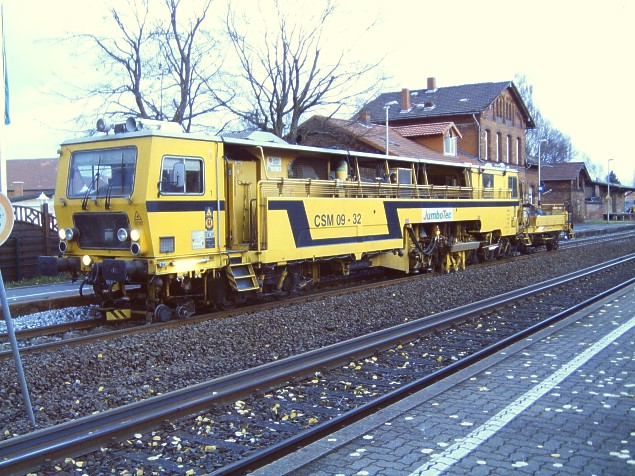 Bauarbeiten Bahnhof Hattorf am Harz November 2008