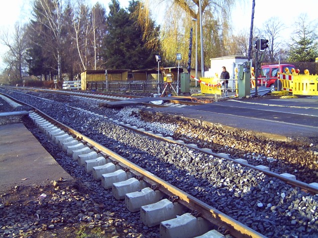 Bauarbeiten Bahnhof Hattorf am Harz November 2008