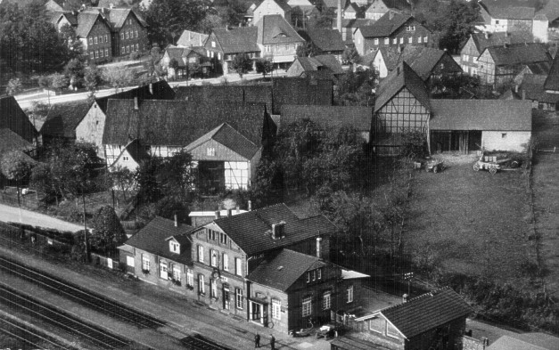 Luftaufnahme Bahnhof Hattorf am Harz